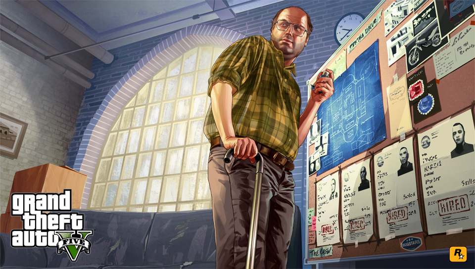 Pack Artwork Ufficiale #21 - Lester » GTA 5 » Wallpapers ufficiali »   Area Download